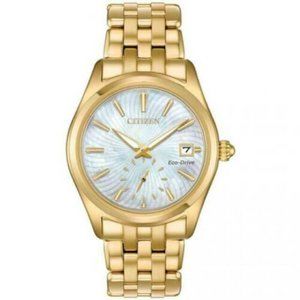 Citizen EV1032-51D Women's Corso Eco-Drive MOP Dial Yellow Gold Tone Watch